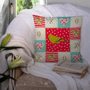 London Canary Love Throw Pillow - 14x14 Decorative Pillow – Art for Your Home & Patio CK5505PW1414