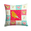 Norwich Canary Love Throw Pillow - 14x14 Decorative Pillow – Art for Your Home & Patio CK5506PW1414
