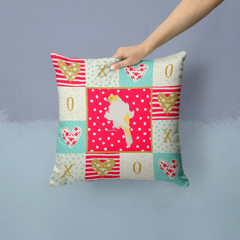 Parisian Trumpeter Canary Love Throw Pillow - 14x14 Decorative Pillow – Art for Your Home & Patio CK5507PW1414
