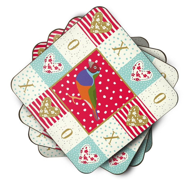 Amadina Love Coasters - Set of 4 Lightweight Foam, Absorbent Drink Coasters  CK5509FC