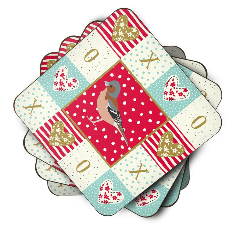 Finch Love Coasters - Set of 4 Lightweight Foam, Absorbent Drink Coasters  CK5511FC