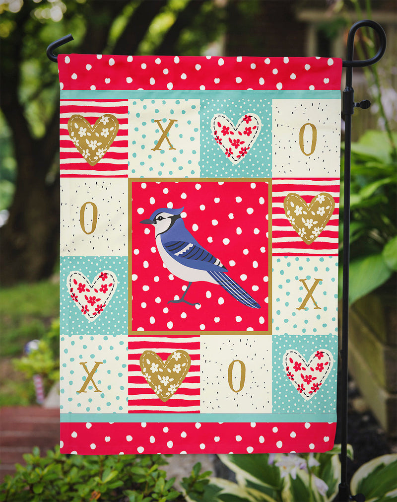 Jay Bird Love Garden Flag - Outdoor Decorative Yard Flag CK5513GF