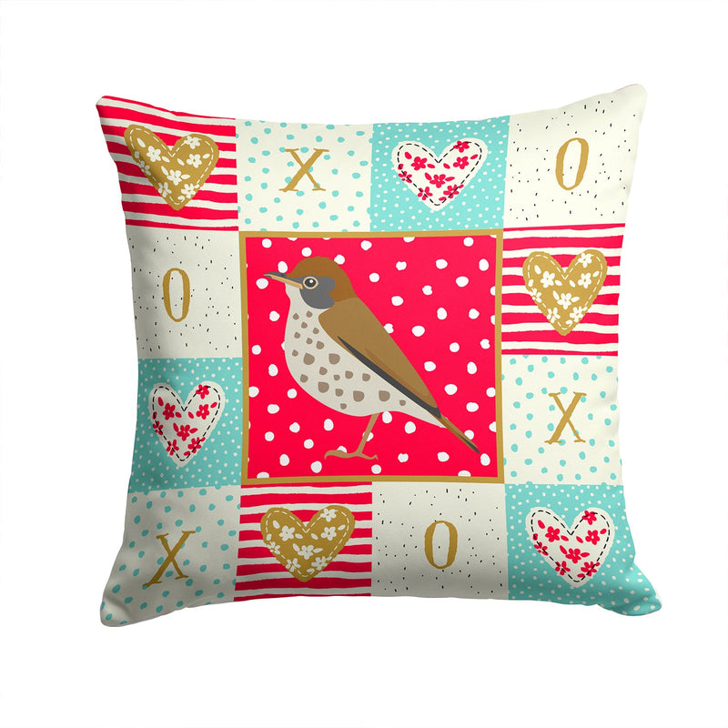 Thrush Love Fabric Decorative Pillow CK5516PW1414