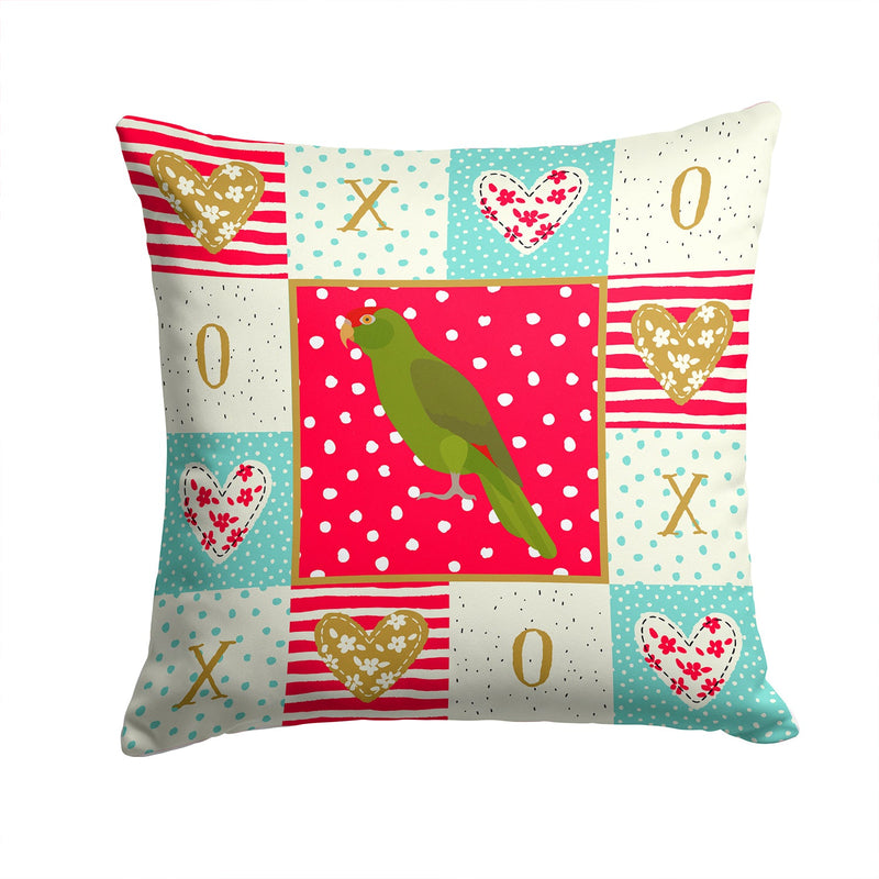 Amazon Parrot Love Fabric Decorative Pillow CK5519PW1414