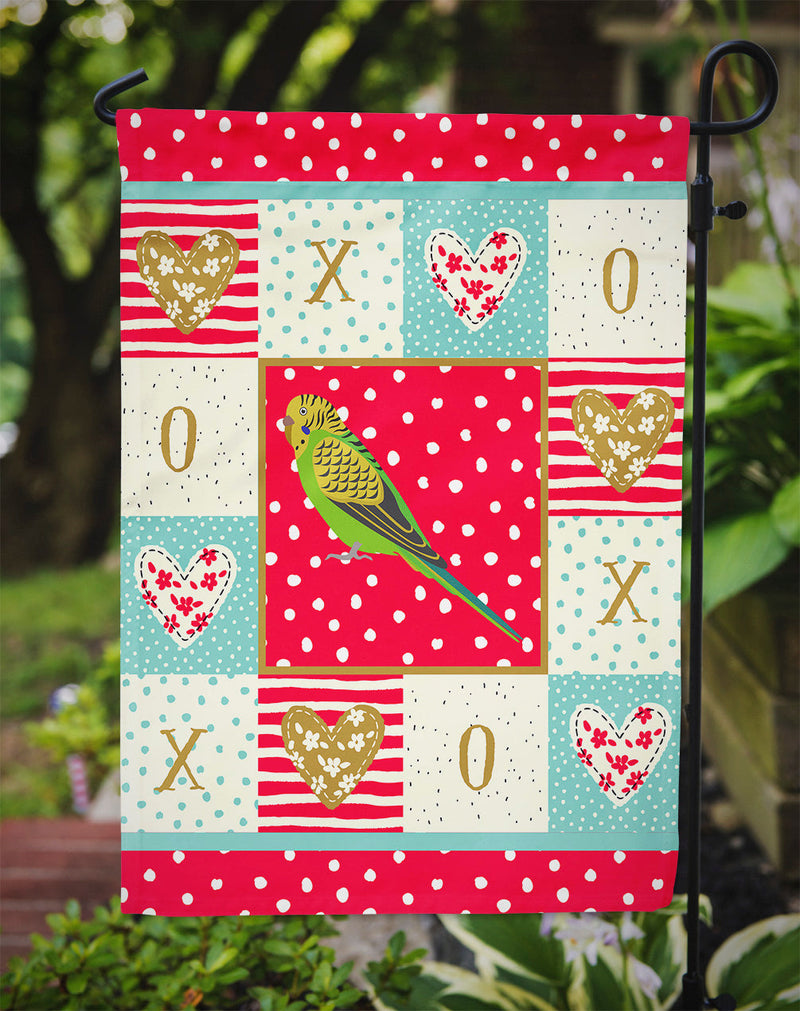 Budgerigar Love Garden Flag - Outdoor Decorative Yard Flag CK5520GF
