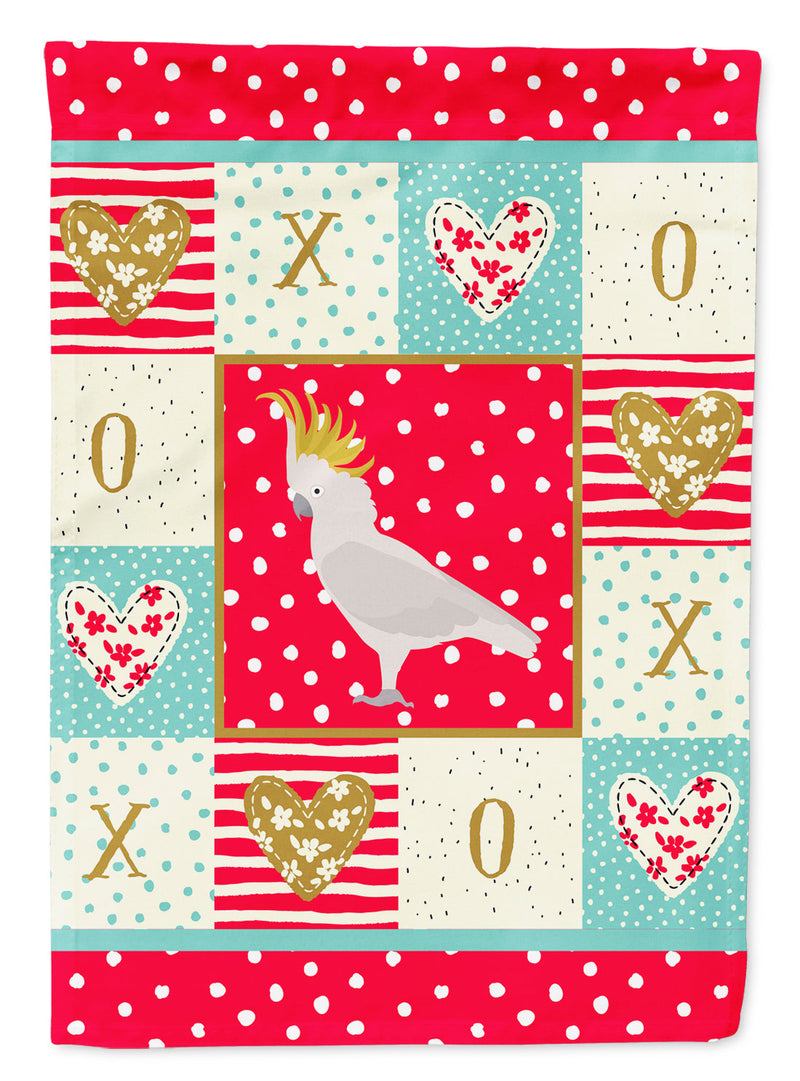 Cockatoo Love Flag Canvas House Size CK5522CHF