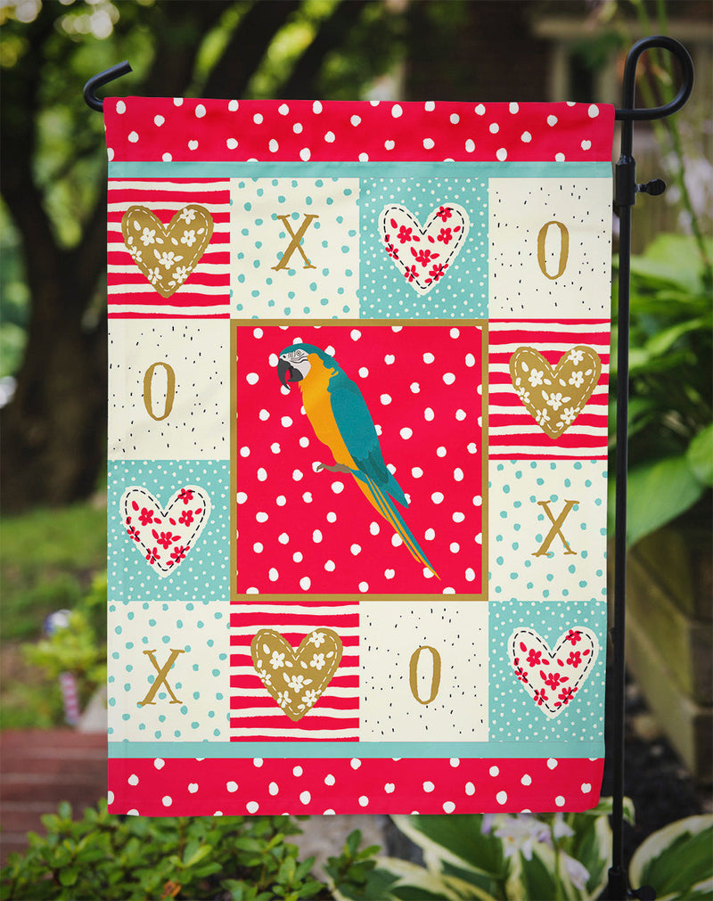 Macaw Love Garden Flag - Outdoor Decorative Yard Flag CK5523GF