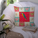 Macaw Love Throw Pillow - 14x14 Decorative Pillow – Art for Your Home & Patio CK5523PW1414