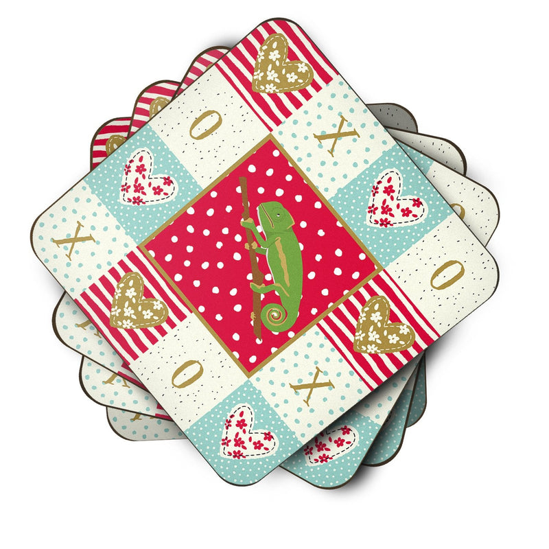 Chameleon Coasters - Set of 4 Lightweight Foam, Absorbent Drink Coasters  CK5531FC