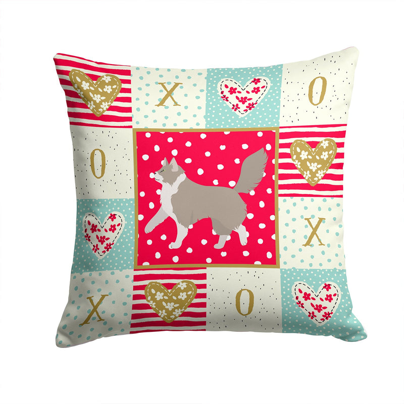 Asian Semi Longhaired Cat Love Throw Pillow - 14x14 Decorative Pillow – Art for Your Home & Patio CK5555PW1414