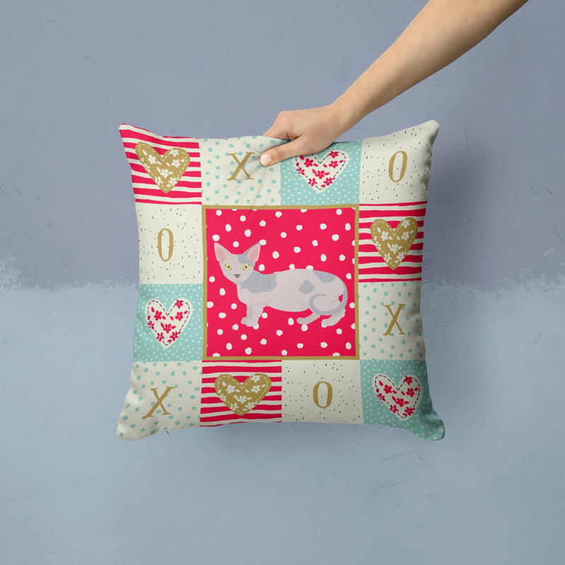 Minskin Cat Love Throw Pillow - 14x14 Decorative Pillow – Art for Your Home & Patio CK5649PW1414