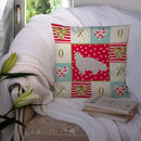 White Persian Traditional Cat Love Throw Pillow - 14x14 Decorative Pillow – Art for Your Home & Patio CK5675PW1414