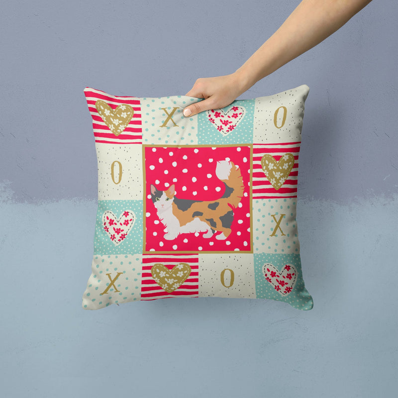 Skookum Cat Love Throw Pillow - 14x14 Decorative Pillow – Art for Your Home & Patio CK5711PW1414