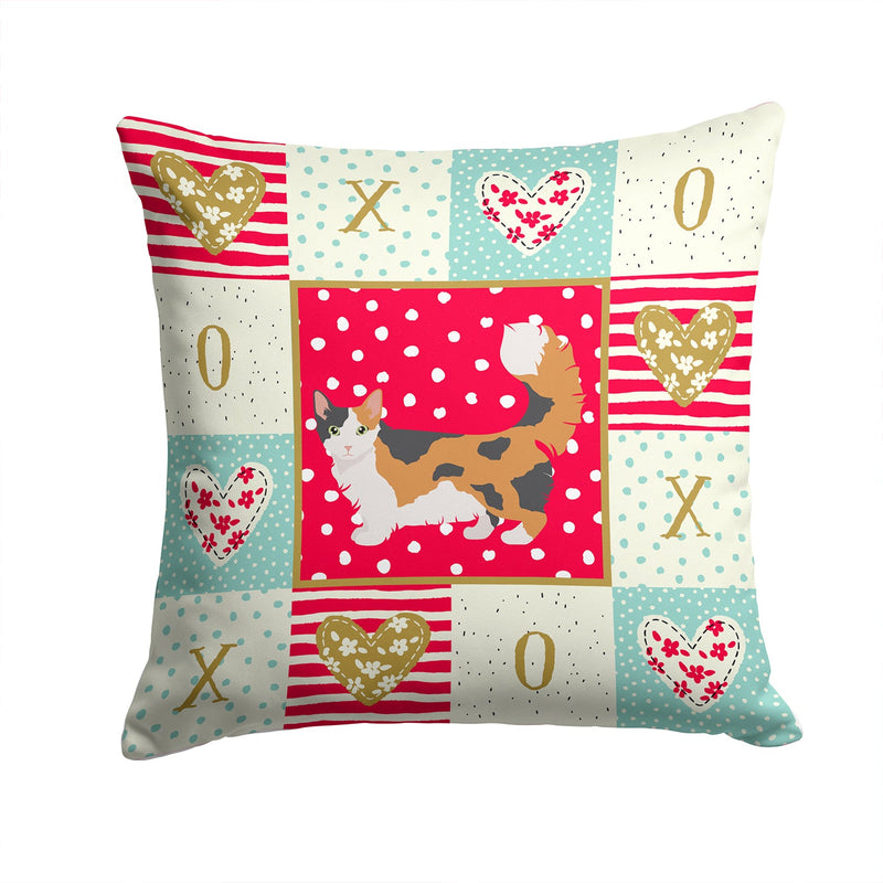 Skookum Cat Love Throw Pillow - 14x14 Decorative Pillow – Art for Your Home & Patio CK5711PW1414