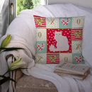 Asian Semi Longhaired Cat Love Throw Pillow - 14x14 Decorative Pillow – Art for Your Home & Patio CK5740PW1414