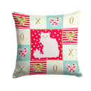 Asian Semi Longhaired Cat Love Throw Pillow - 14x14 Decorative Pillow – Art for Your Home & Patio CK5740PW1414
