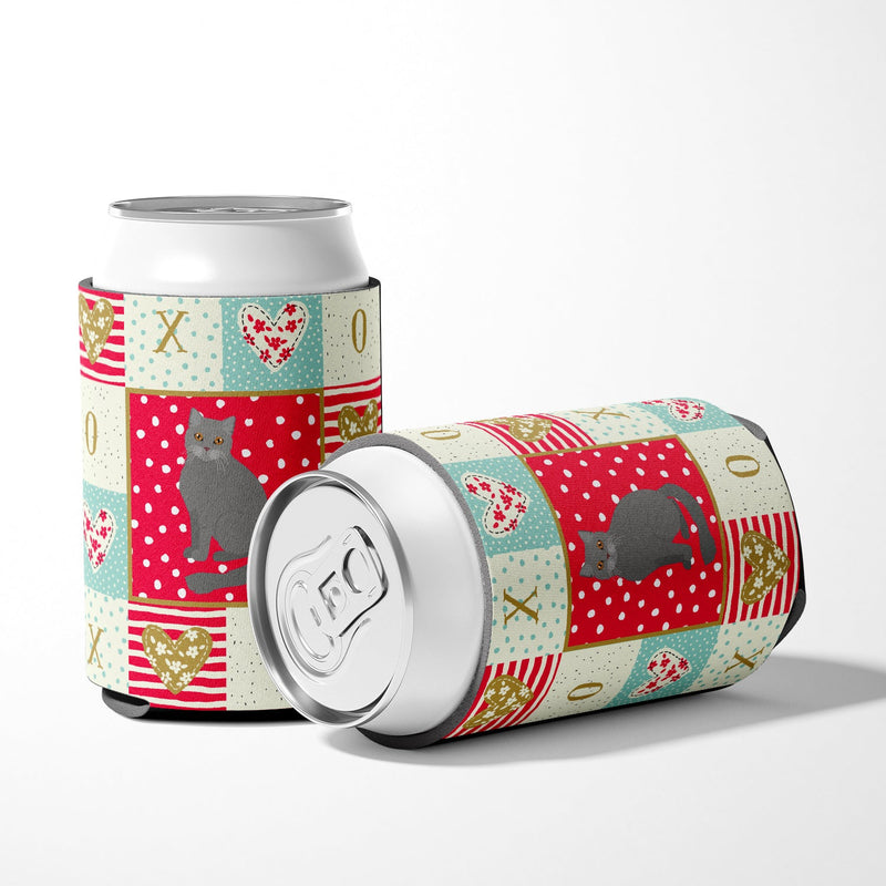 British Semi Longhair Cat Love Can or Bottle Hugger CK5744CC