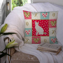 Korean Bobtail Cat Love Throw Pillow - 14x14 Decorative Pillow – Art for Your Home & Patio CK5768PW1414