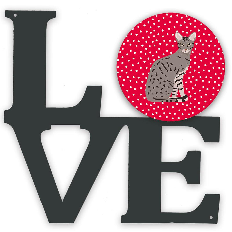 Ocicat Cat Love Metal Wall Artwork LOVE CK5773WALV