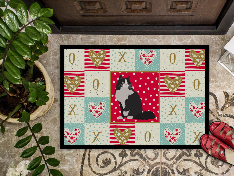 Ragamuffin Cat Love Doormat - 18x27 Decorative Floor Mat – Indoor/Outdoor Rug with Artistic Flair CK5781MAT