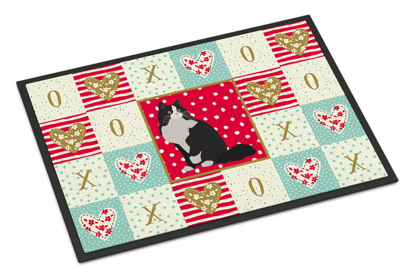 Ragamuffin Cat Love Doormat - 18x27 Decorative Floor Mat – Indoor/Outdoor Rug with Artistic Flair CK5781MAT