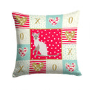 Siamese Modern Cat Love Throw Pillow - 14x14 Decorative Pillow – Art for Your Home & Patio CK5786PW1414