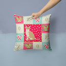 Singapura Cat Love Throw Pillow - 14x14 Decorative Pillow – Art for Your Home & Patio CK5789PW1414