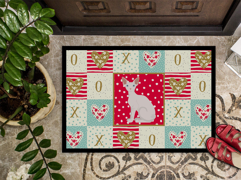 Sphynx Cat Love Doormat - 18x27 Decorative Floor Mat – Indoor/Outdoor Rug with Artistic Flair CK5794MAT