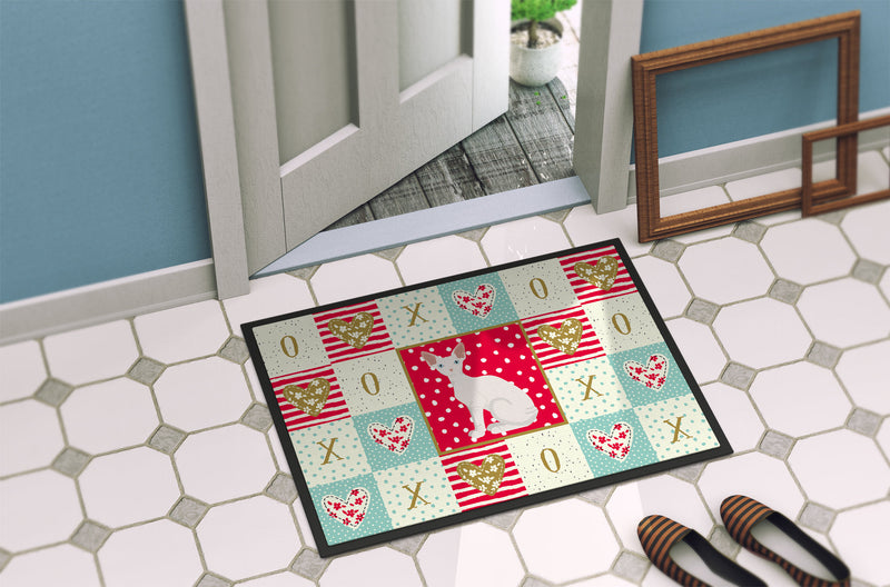 Sphynx Cat Love Doormat - 18x27 Decorative Floor Mat – Indoor/Outdoor Rug with Artistic Flair CK5794MAT