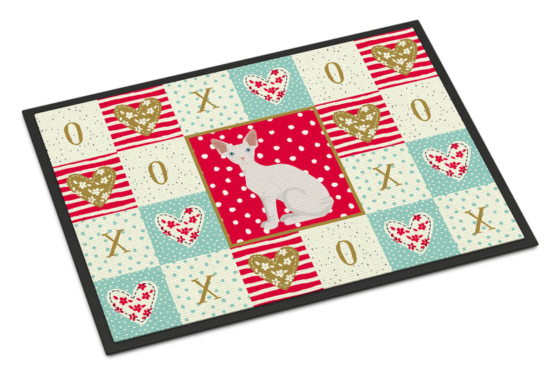 Sphynx Cat Love Doormat - 18x27 Decorative Floor Mat – Indoor/Outdoor Rug with Artistic Flair CK5794MAT
