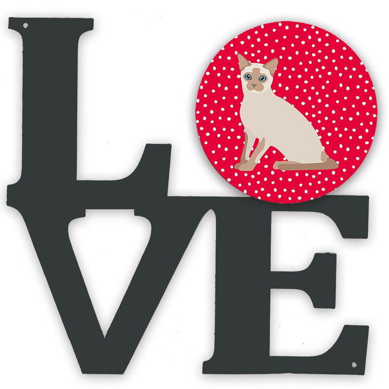Tonkinese Cat Love Decorative Wall Art – Artist-Designed Metal Print for Home or Office CK5799WALV