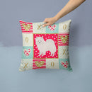 American Eskimo Love Throw Pillow - 14x14 Decorative Pillow – Art for Your Home & Patio CK5808PW1414