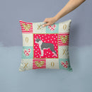 Boston Terrier Love Throw Pillow - 14x14 Decorative Pillow – Art for Your Home & Patio CK5816PW1414