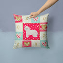 Cyprus Poodle Love Throw Pillow - 14x14 Decorative Pillow – Art for Your Home & Patio CK5825PW1414