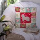 Cyprus Poodle Love Throw Pillow - 14x14 Decorative Pillow – Art for Your Home & Patio CK5825PW1414