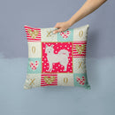 Danish Spitz Love Throw Pillow - 14x14 Decorative Pillow – Art for Your Home & Patio CK5826PW1414