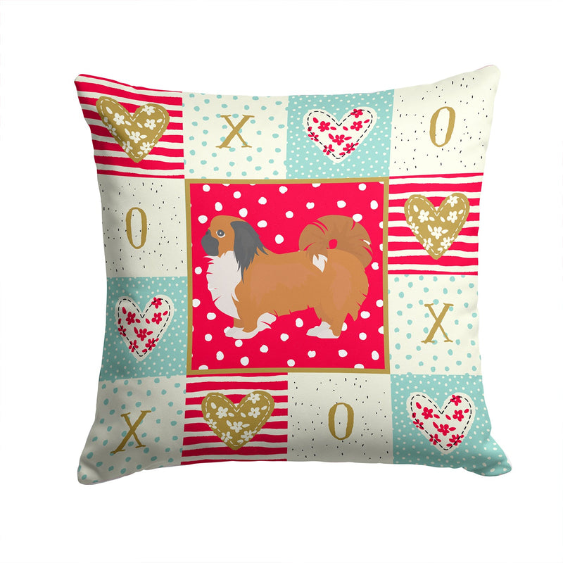 Pekingese Love Throw Pillow - 14x14 Decorative Pillow – Art for Your Home & Patio CK5873PW1414