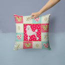 Poodle Love Throw Pillow - 14x14 Decorative Pillow – Art for Your Home & Patio CK5880PW1414