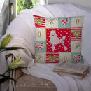 Poodle Love Throw Pillow - 14x14 Decorative Pillow – Art for Your Home & Patio CK5880PW1414