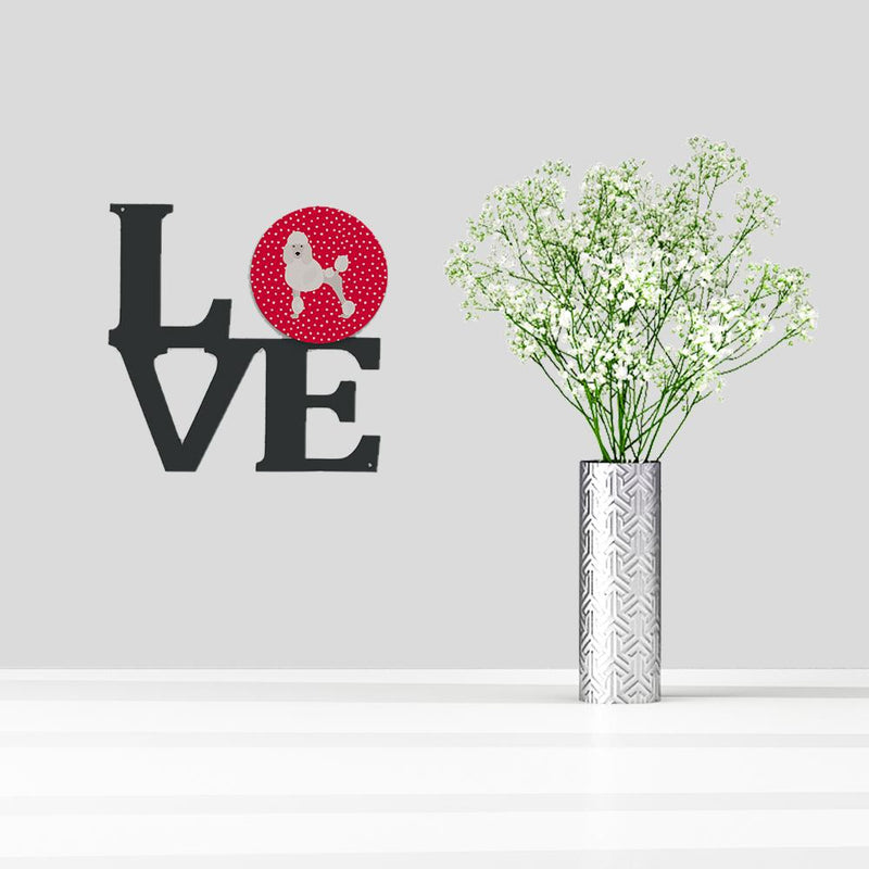 Poodle Love Metal Wall Artwork LOVE CK5880WALV