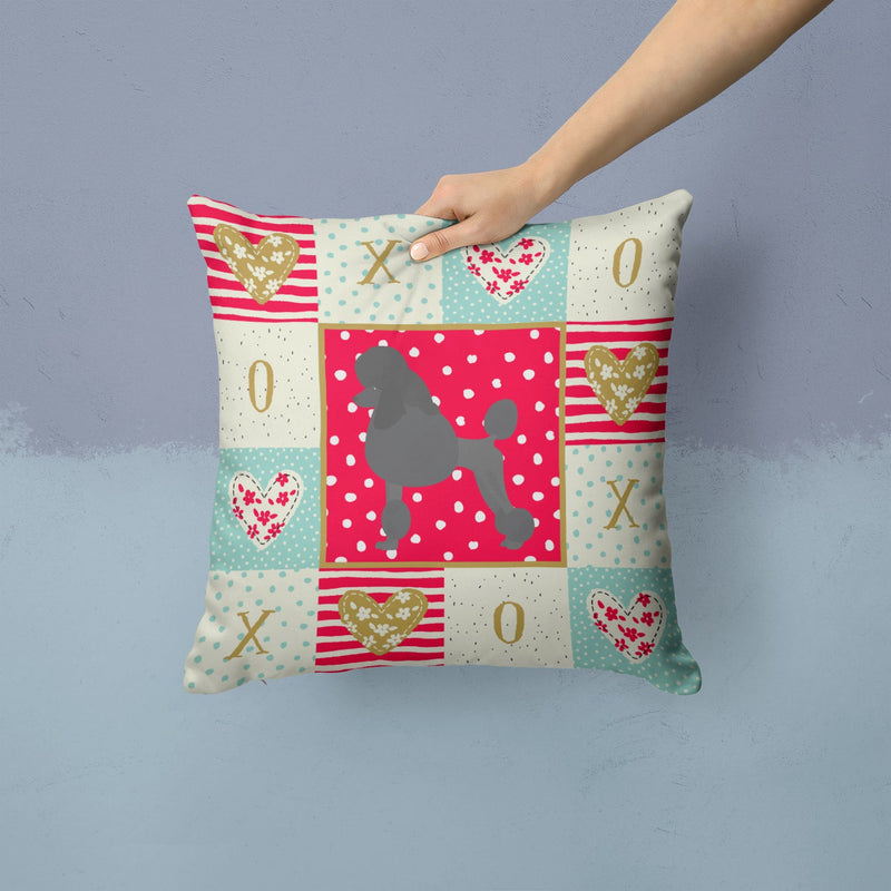 Standard Poodle Love Throw Pillow - 14x14 Decorative Pillow – Art for Your Home & Patio CK5881PW1414
