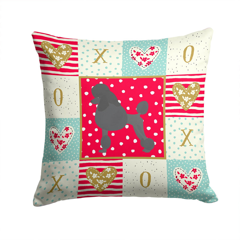 Standard Poodle Love Throw Pillow - 14x14 Decorative Pillow – Art for Your Home & Patio CK5881PW1414