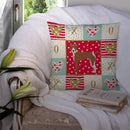 Rat Terrier Love Throw Pillow - 14x14 Decorative Pillow – Art for Your Home & Patio CK5887PW1414