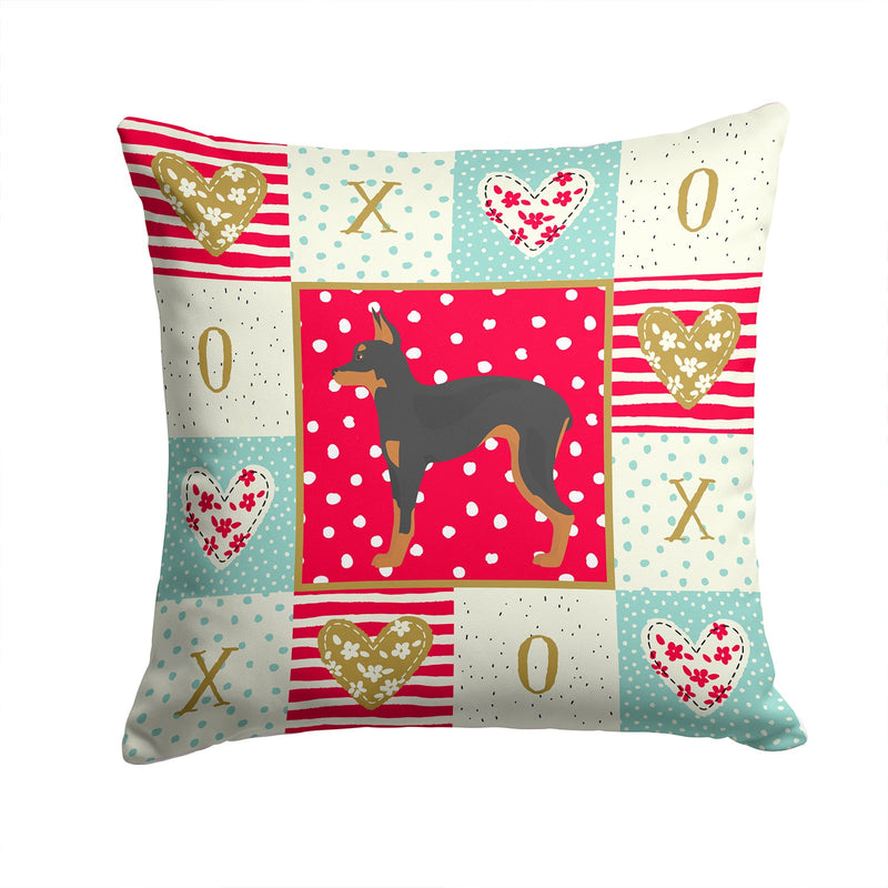 Russian Tor Terrier Love Throw Pillow - 14x14 Decorative Pillow – Art for Your Home & Patio CK5889PW1414