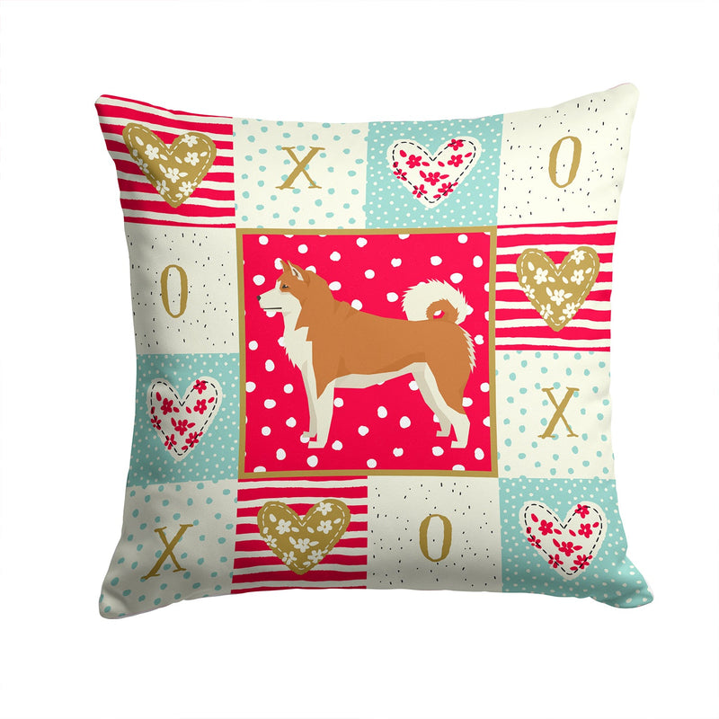 Akita Love Throw Pillow - 14x14 Decorative Pillow – Art for Your Home & Patio CK5902PW1414