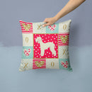 Bedlington Terrier Love Throw Pillow - 14x14 Decorative Pillow – Art for Your Home & Patio CK5910PW1414