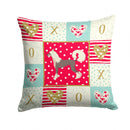 Chinese Crested Love Throw Pillow - 14x14 Decorative Pillow – Art for Your Home & Patio CK5921PW1414
