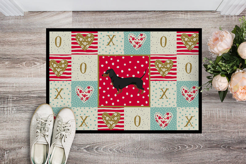 Dachshund Love Indoor or Outdoor Mat 18x27 CK5923MAT