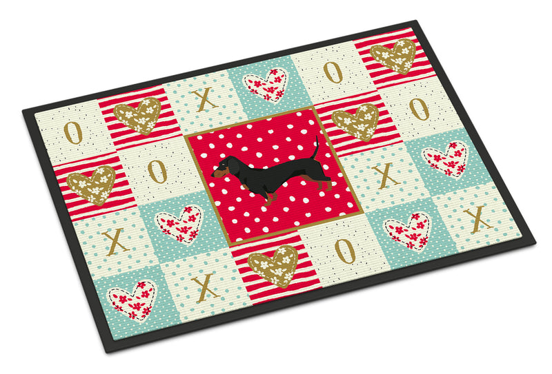 Dachshund Love Indoor or Outdoor Mat 18x27 CK5923MAT