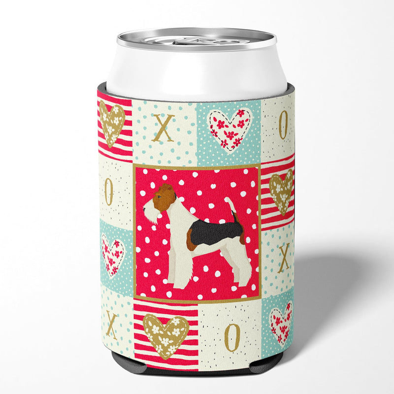 Fox Terrier Love Can or Bottle Hugger CK5928CC